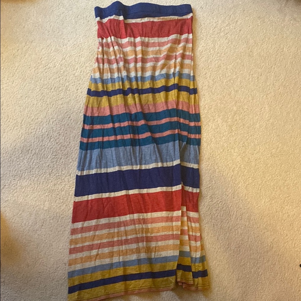 Striped Multicolor Tube Dress
